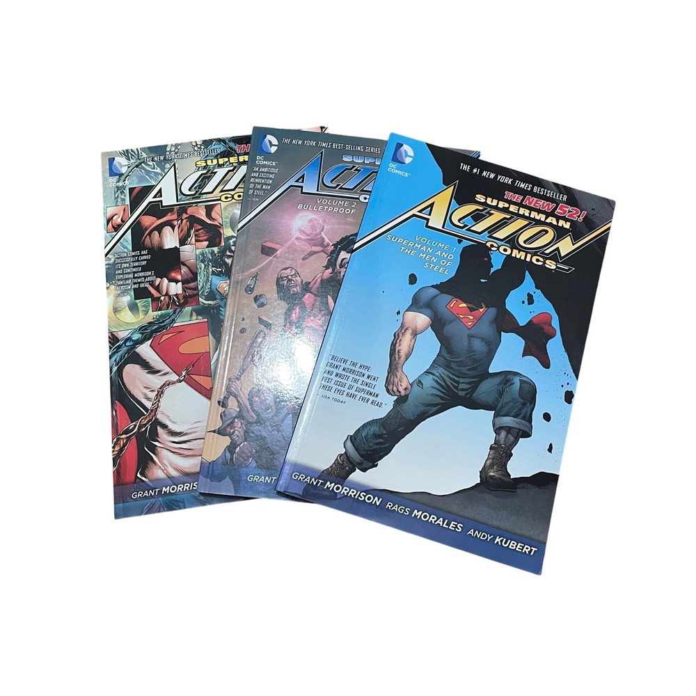 DC Action Comics Superman The New 52 V. 1-3 TPB Grant Morrison Graphic Novel New